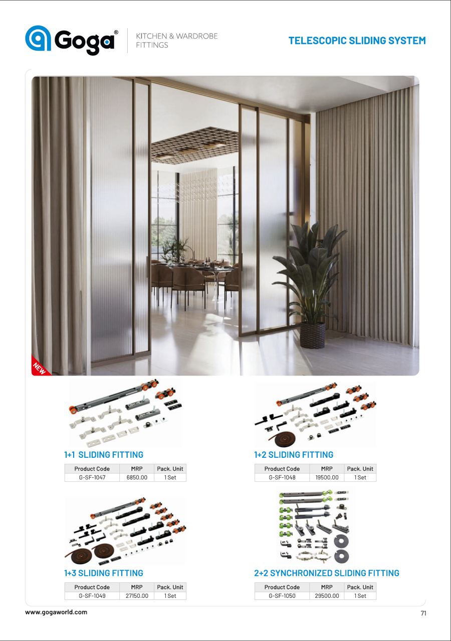 Goga Telescopic Sliding Systems