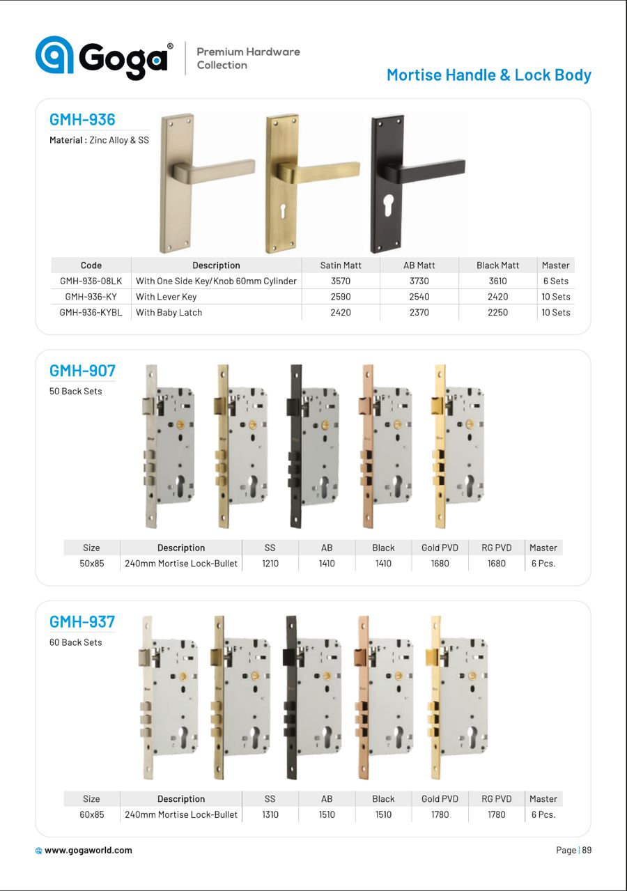 Goga Locks & Lock Bodies