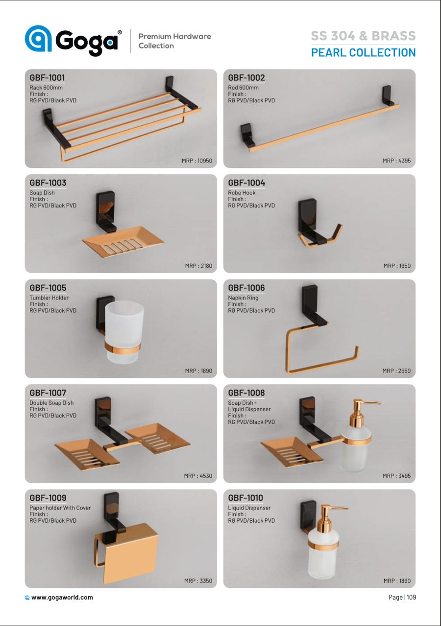 Goga SS 304 Bathroom Fittings